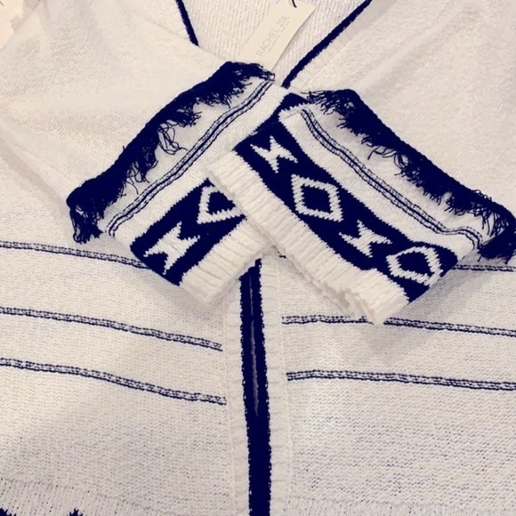 Rachel Zoe Aztec Tribal Print Open Front Cardigan - Picture 6 of 7